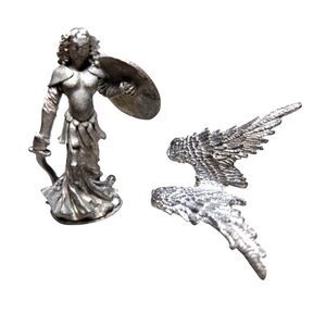 Ral Partha Miniatures Deva 1982 Winged Paladin Spear Shield D&D Dungeons Dragons